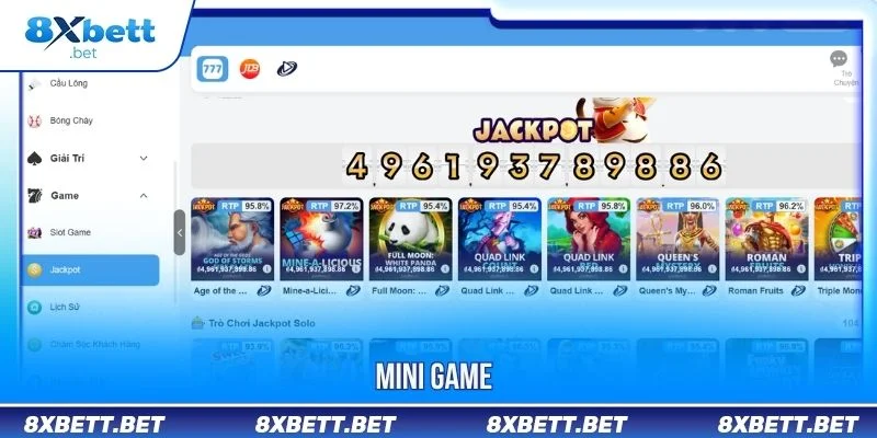 8XBET 12 Mini game phù hợp với người chơi muốn trải nghiệm nhanh